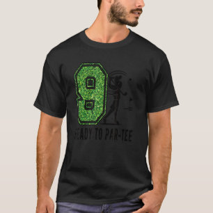 Camiseta Jugador de golf de nueve años de edad