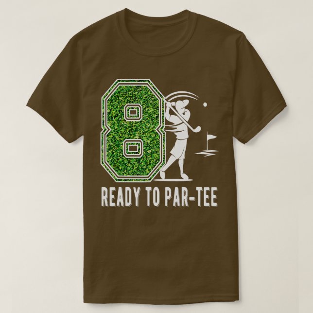 Camiseta Jugador de golf de ocho años de edad (Diseño del anverso)