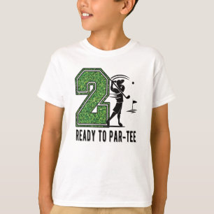 Camiseta Jugador de golf de regalo de cumpleaños de 2 año