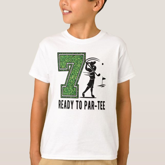 Camiseta Jugador de golf de regalo de cumpleaños de niño de (Anverso)