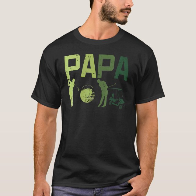 Camiseta Jugador de golf Papá Papá Club de Golf (Anverso)