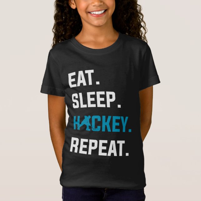 Camiseta Jugador de golfista para dormir con hockey de repi (Anverso)