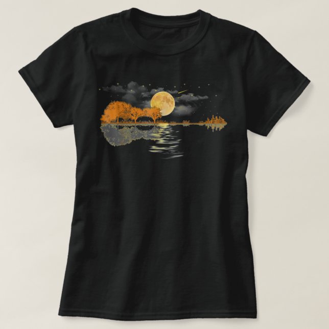 Camiseta Jugador de guitarra acústica , Cumpleaños, Regalo  (Diseño del anverso)