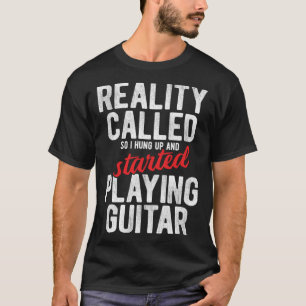Camiseta Jugador De Guitarra Acústica Para Un Guitarista Mú