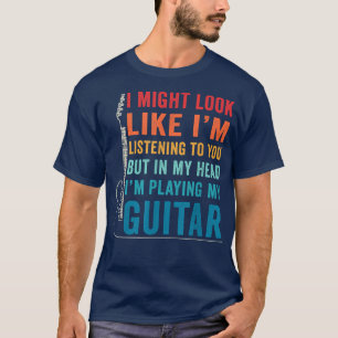 Camiseta Jugador de guitarra Bass Battend Instrumental de m