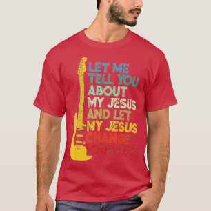 Camiseta Jugador de guitarra bíblica cristiana me deja cont