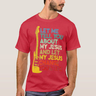 Camiseta Jugador de guitarra bíblica cristiana me deja cont