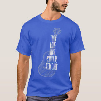 Camiseta Jugador de guitarra con cadenas de amor verdadero 