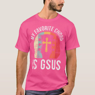Camiseta Jugador de guitarra cristiano Jesús mi héroe favor