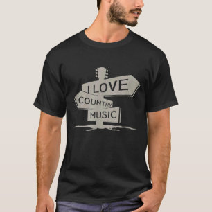 Camiseta Jugador de guitarra de Banjo de Música de Campo Am