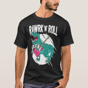 Camiseta Jugador de guitarra de dinosaurio rock'n'Roll Guit