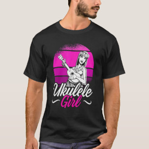 Camiseta Jugador de guitarra de Mens Ukulele Chica Ukulele