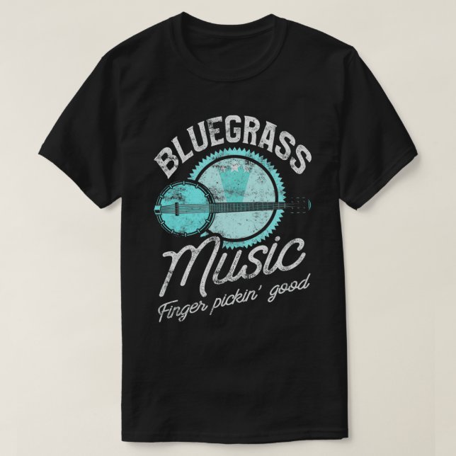 Camiseta Jugador de guitarra de música Bluegrass y el diver (Diseño del anverso)