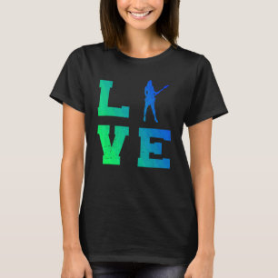 Camiseta Jugador de guitarra eléctrica masculina