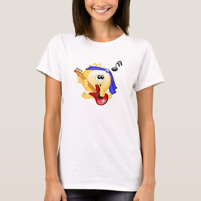 Camiseta Jugador de guitarra musical (Anverso)