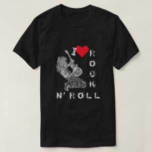 Camiseta Jugador de guitarra musical Rock and Roll T-Shirt