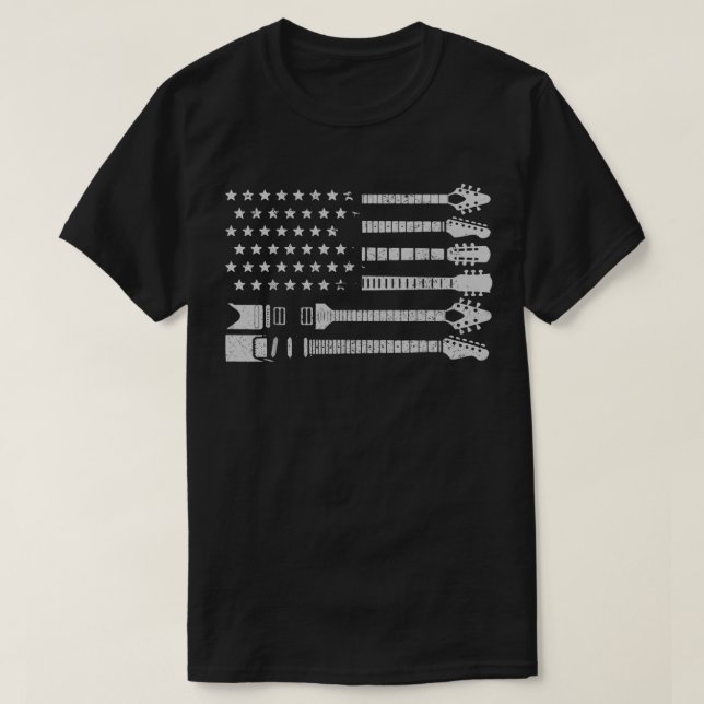 Camiseta Jugador de guitarra patriota regalo bandera estado (Diseño del anverso)