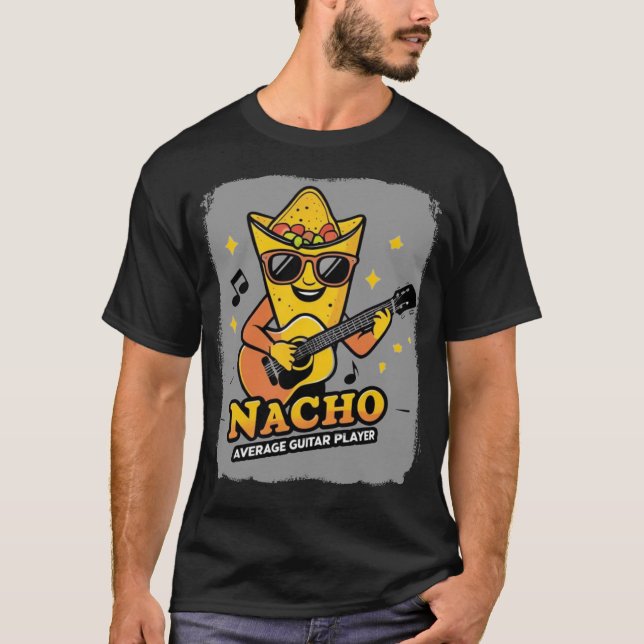 Camiseta Jugador de guitarra promedio de Nacho (Anverso)
