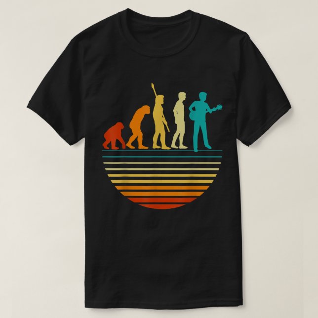 Camiseta Jugador de guitarra Retro Diseño Guitarista I Vint (Diseño del anverso)