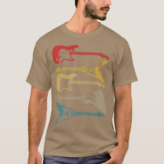 Camiseta Jugador de guitarra retro Guitarista vintage Bass