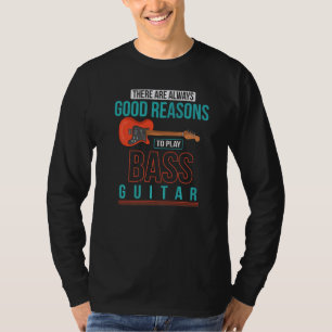 Camiseta Jugador de guitarra trasero Bass Ba, guitarrista d