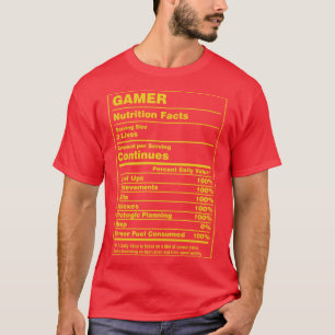 Camiseta Jugador de hechos de nutrición