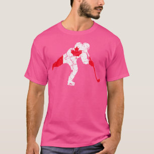 Camiseta Jugador de Hockey Canadiense Bandera de Canadá Hoj