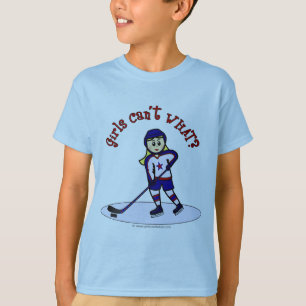 Camiseta Jugador de hockey Chicas rubios