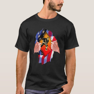 Camiseta Jugador de hockey con bandera de los Estados Unido