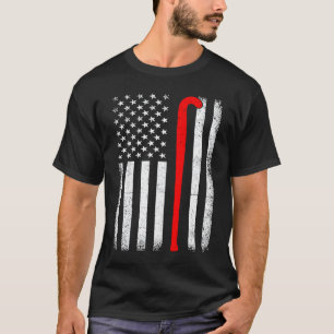 Camiseta Jugador de hockey de césped retro gráfico