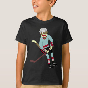Camiseta Jugador de hockey del mono del calcetín