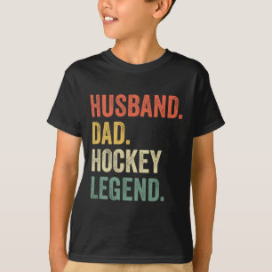 Camiseta Jugador de hockey divertido esposo papá leyenda de