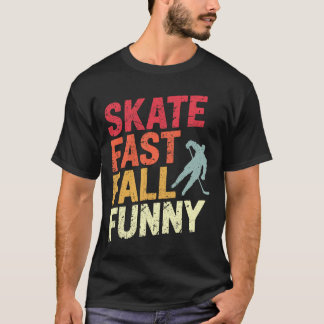 Camiseta Jugador de hockey en estanque patina rápido Shinny