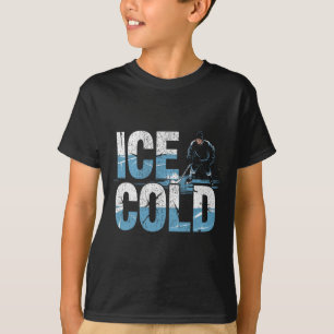 Camiseta Jugador de hockey en estanques hielo frío Shinny