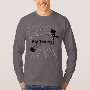Camiseta Jugador de hockey en la red