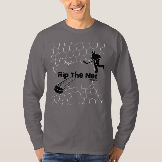 Camiseta Jugador de hockey en la red (Anverso)