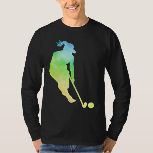 Camiseta Jugador de Hockey Gráfico Retro Hockey sobre Céspe