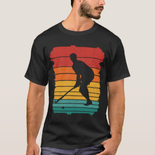 Camiseta Jugador de Hockey Gráfico Retro Hockey sobre Céspe