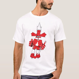 Camiseta Jugador de hockey orgulloso de Canadá