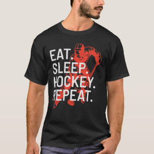 Camiseta Jugador de hockey repetido de hockey sobre hielo r