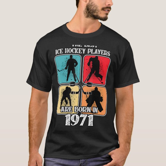 Camiseta Jugador de hockey sobre hielo de 51 años 1971 51º  (Anverso)
