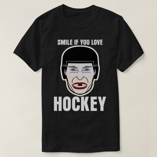 Camiseta Jugador de hockey sobre hielo en Chiste de hockey  (Diseño del anverso)