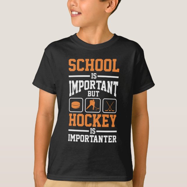 Camiseta Jugador de hockey sobre hielo en educación Gotero (Anverso)