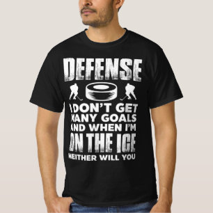 Camiseta Jugador de hockey sobre hielo Goalie Defense no co