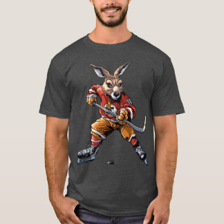 Camiseta Jugador de hockey sobre hielo kangaroo T-Shirt