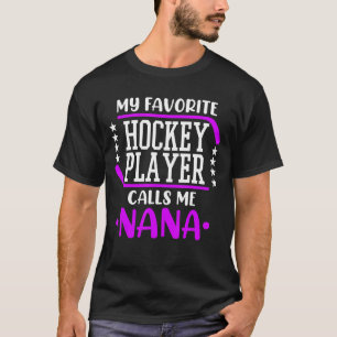 Camiseta Jugador De Hockey Sobre Hielo Me Llama Nana Coach 