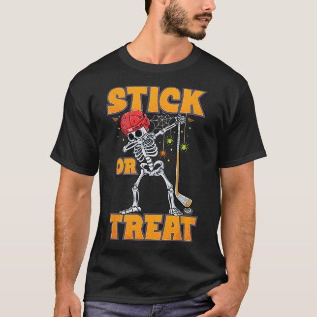 Camiseta Jugador de hockey sobre hielo Skeleton Costume de  (Anverso)