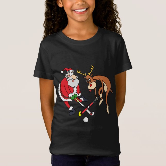 Camiseta Jugador de hockey sobre hierba de Santa Reindee Na (Anverso)