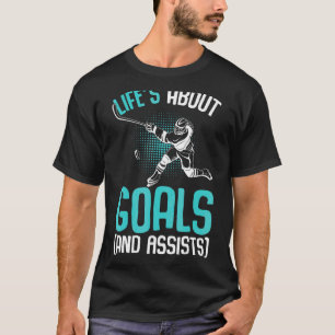 Camiseta Jugador de hockey sobre hierba sobre los objetivos