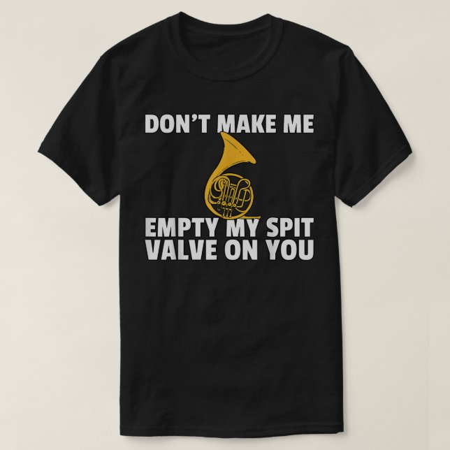 Camiseta Jugador de instrumentos de latón divertidos del cu (Diseño del anverso)